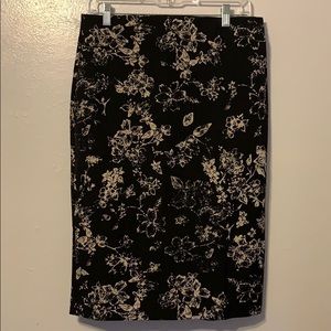 Floral pencil skirt